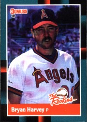 1988 Donruss Rookies Baseball Cards    053      Bryan Harvey XRC